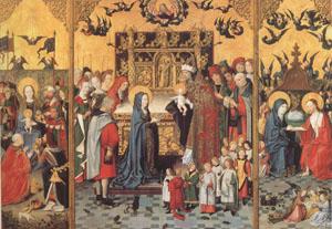 master of the Holy Kindred Retable of the Seven Joys of the Virgin (mk05) France oil painting art